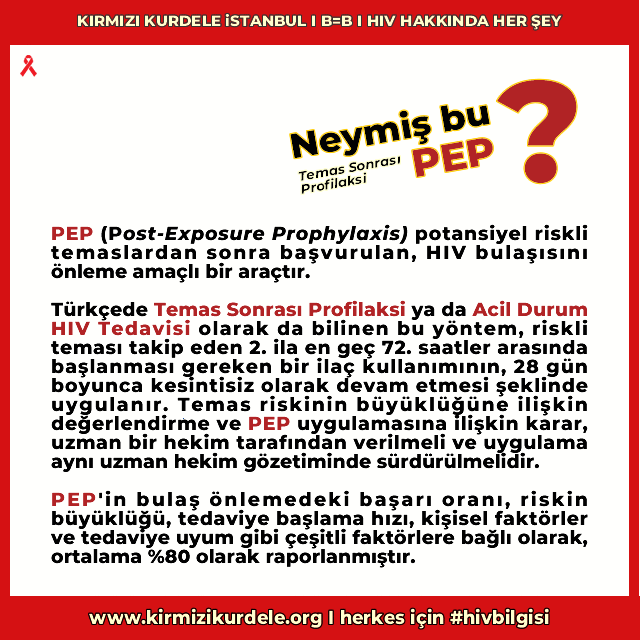 Post-Exposure Prophylaxis (PEP) Temas Sonrası Profilaksi nedir?