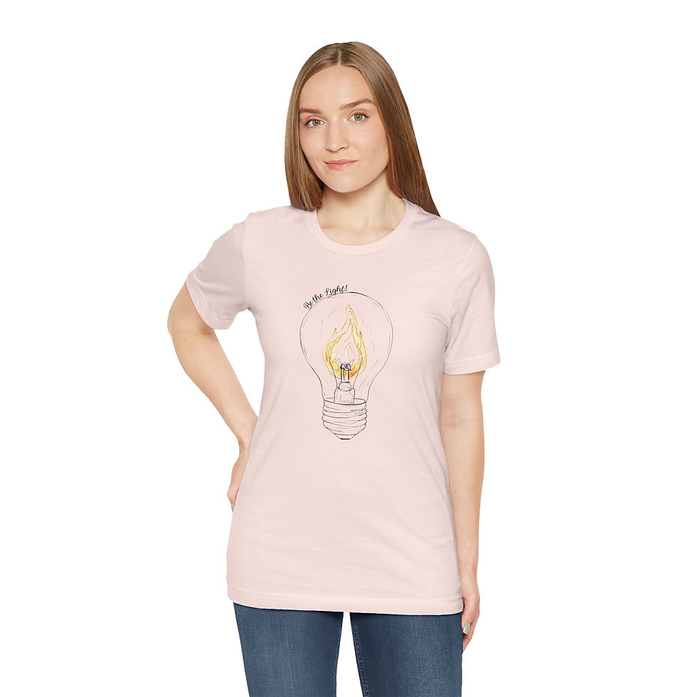 Thumbnail: Be the Light Shirt – Lightbulb Graphic Tee | Motivational Unisex Shirt 