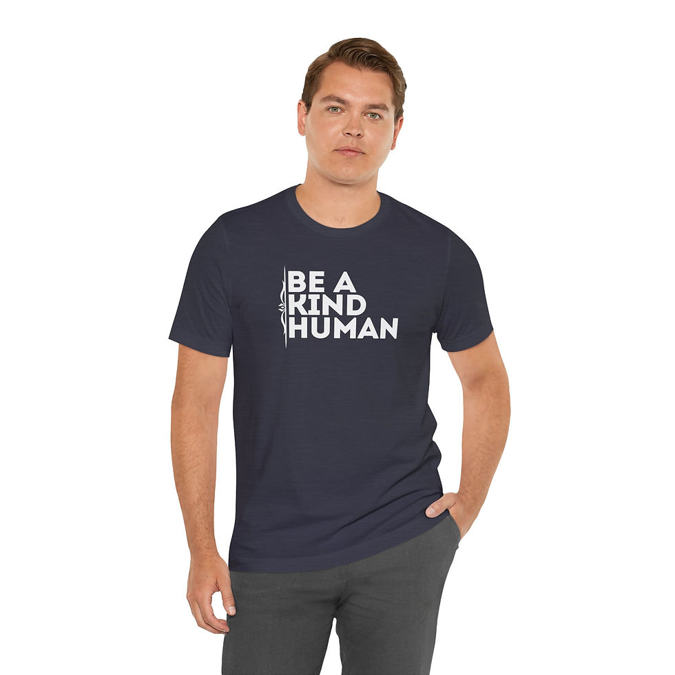 Thumbnail: Be A Kind Human Tee – Unisex Inspirational Comfort T-Shirt for Women & Men