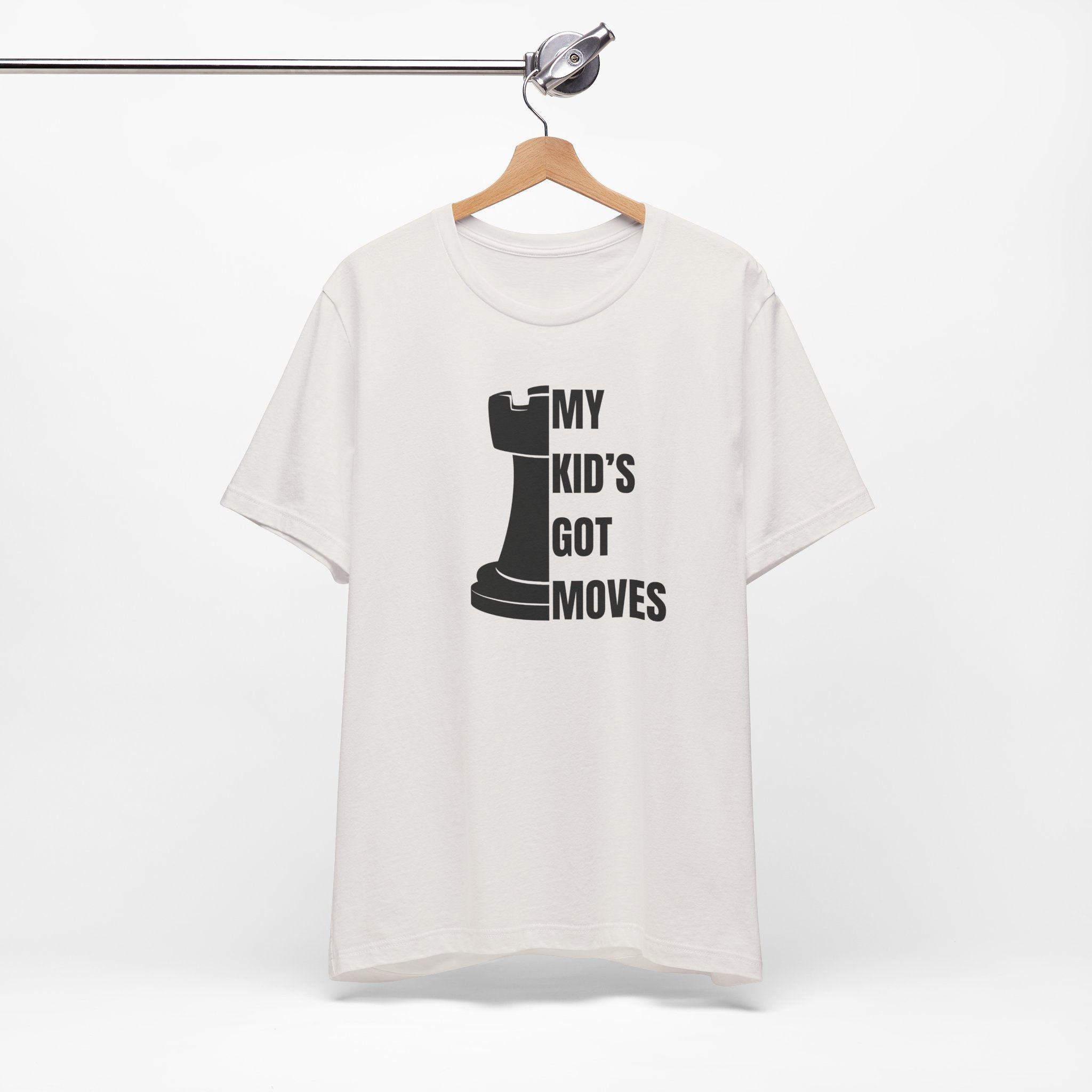 Fun Chess-Inspired Kids Tee - 'My Kid's Got Moves'