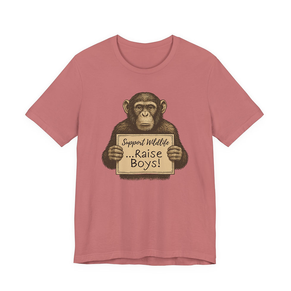 Thumbnail: Support Wildlife Monkey Tee – Unisex Jersey T-Shirt