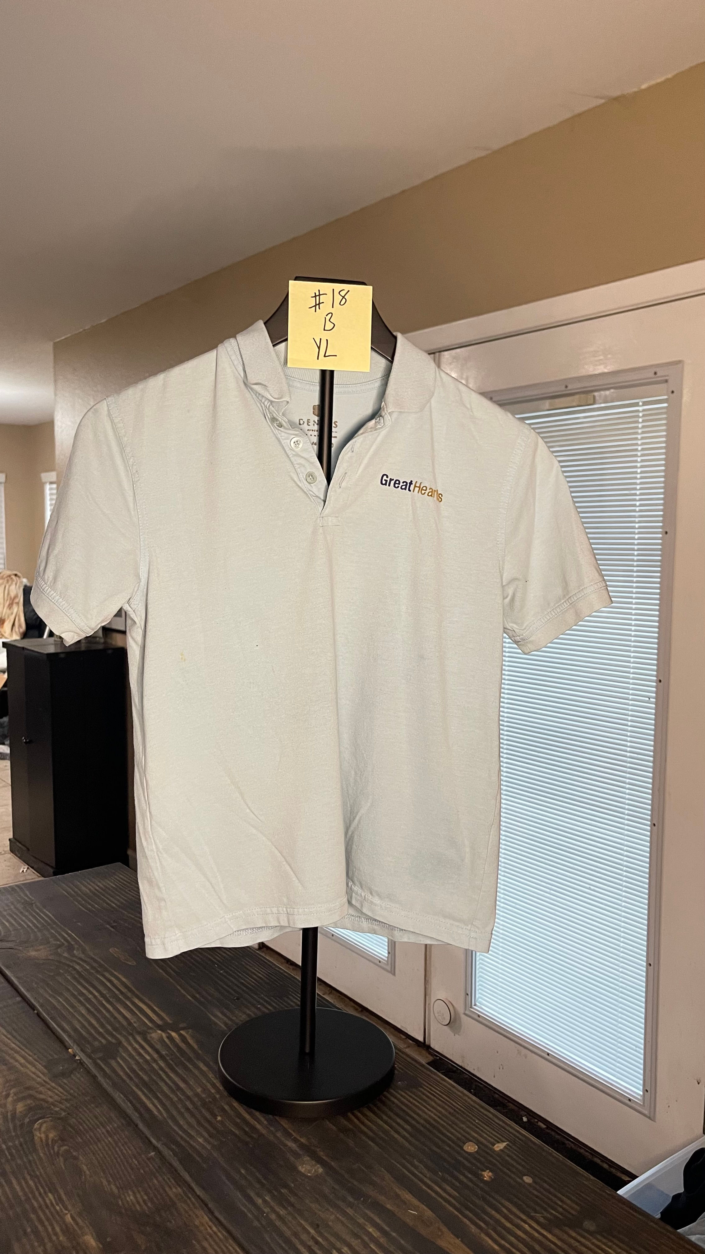 Polo - Blue - Youth Large - B Grade