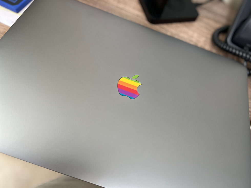 縮圖：Apple Rainbow 80s' Retro Logo Sticker for MacBook Pro / Air 13" 14" 15" 16" 17"