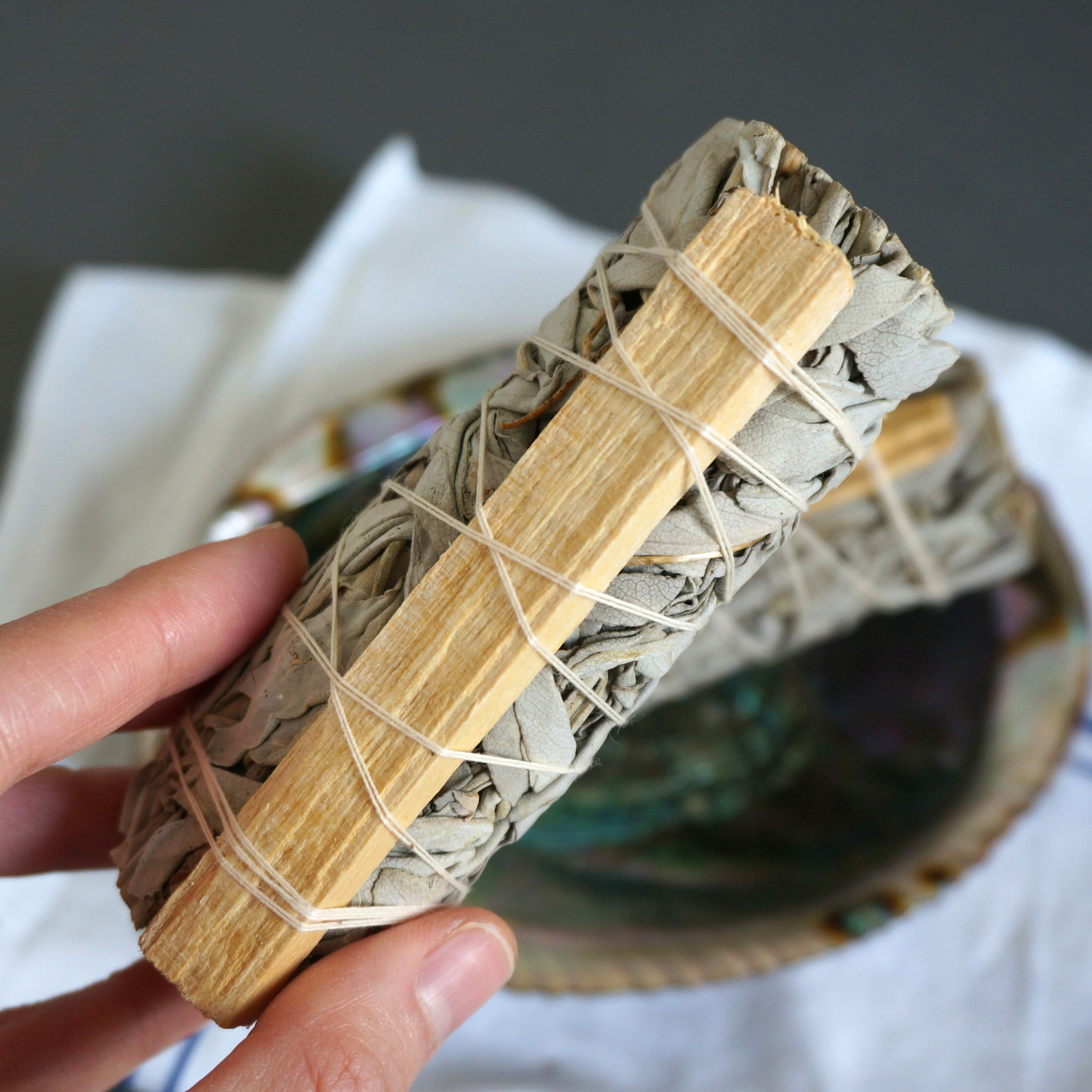 diseno Living 優質秘魯聖木配加洲白鼠尾草煙薰棒 4" 真空包裝 (美國加州自家農場直送)