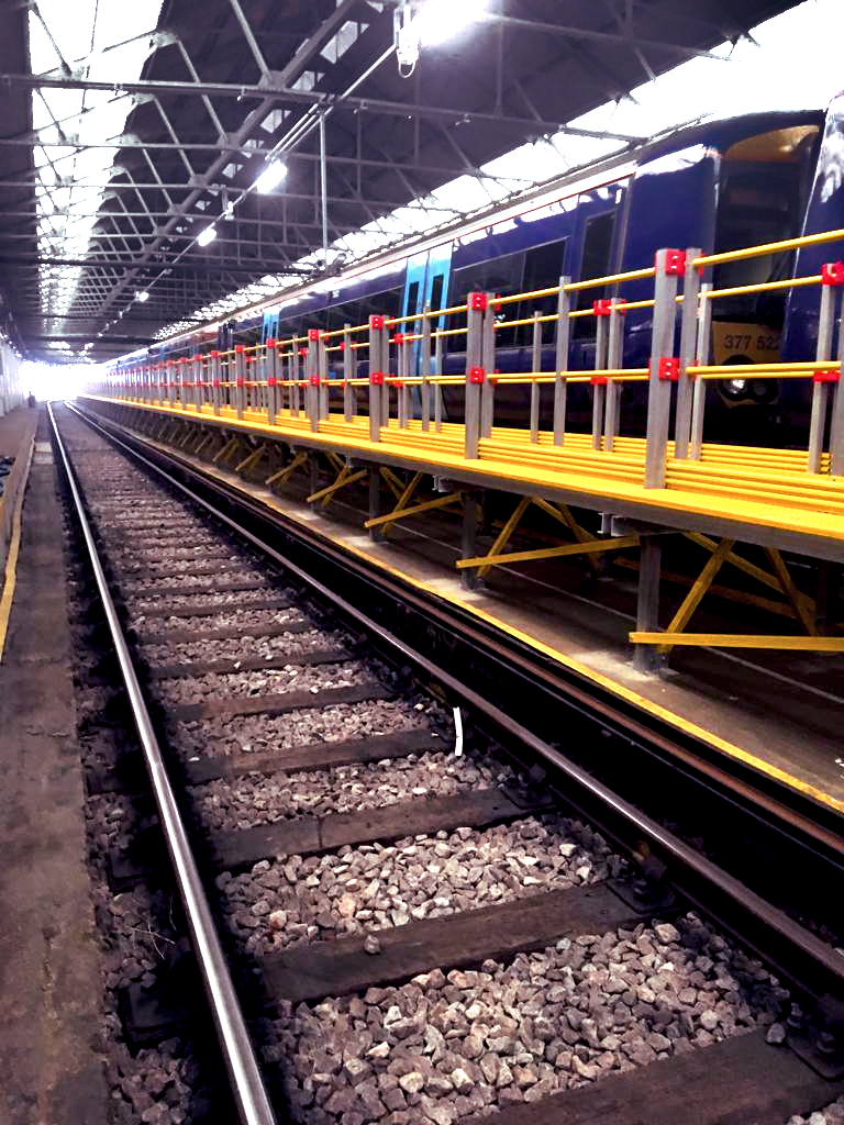 GRP Rail Maintenance Walkway Platform