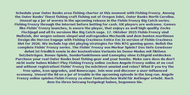 fishin frenzy demo
