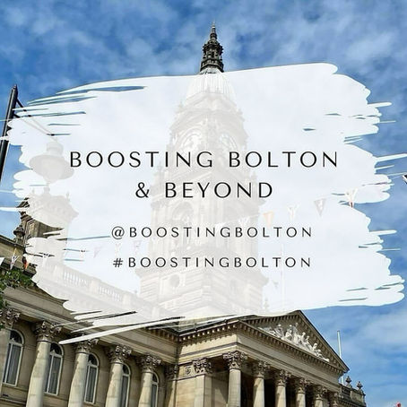 Where can I follow Boosting Bolton?