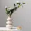 Thumbnail: White Ceramic Flower Vase, Modern Home Decor