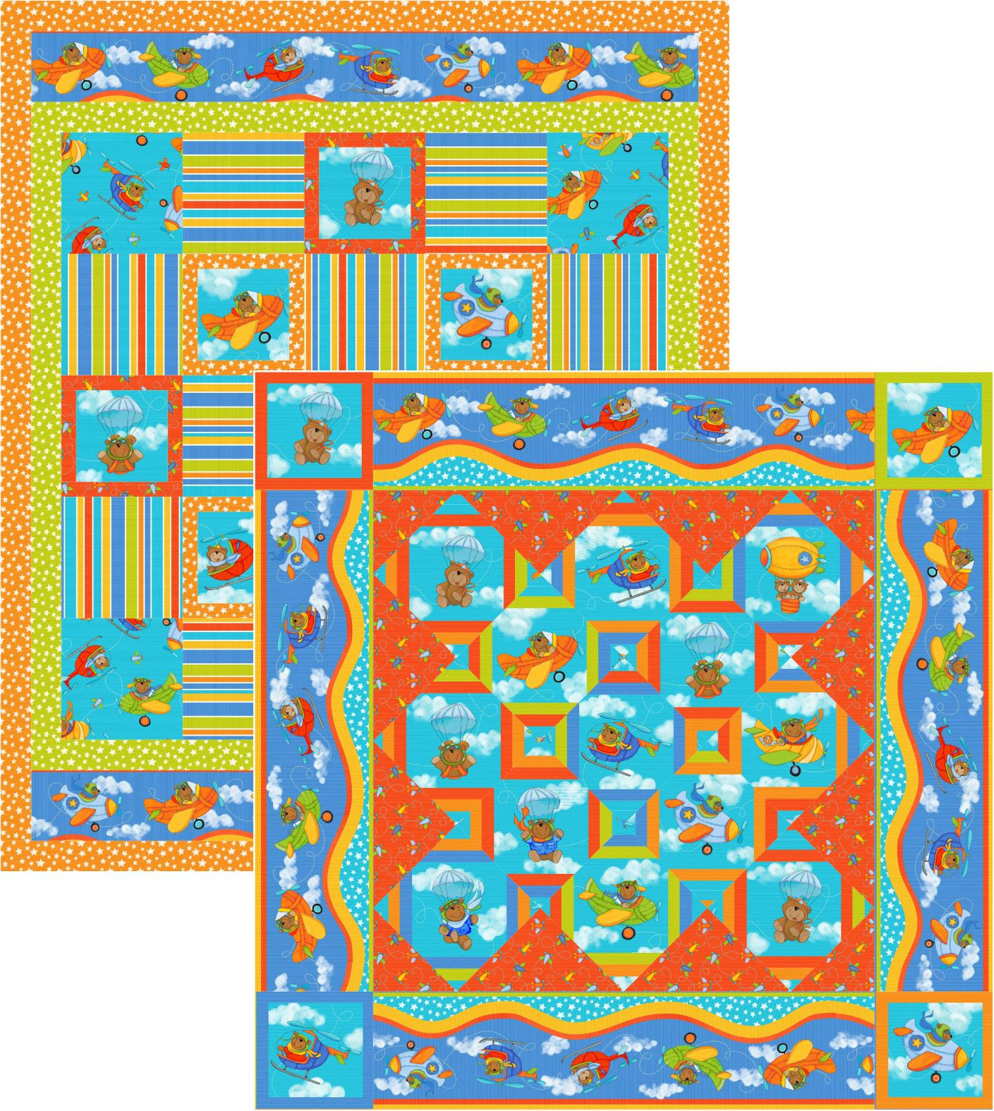 Pattern - #102 - Two FlyingBears