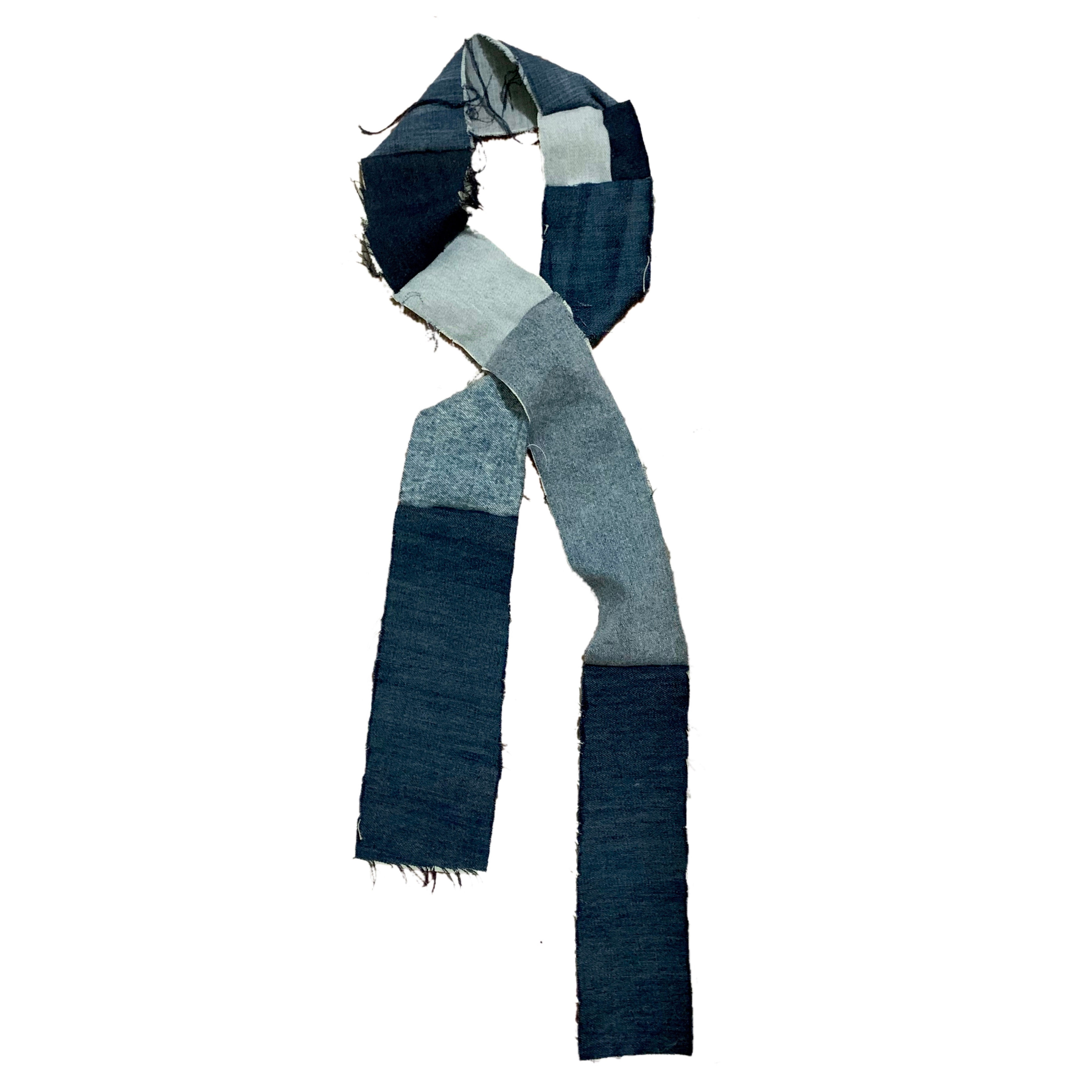 Denim Patchwork Scarf