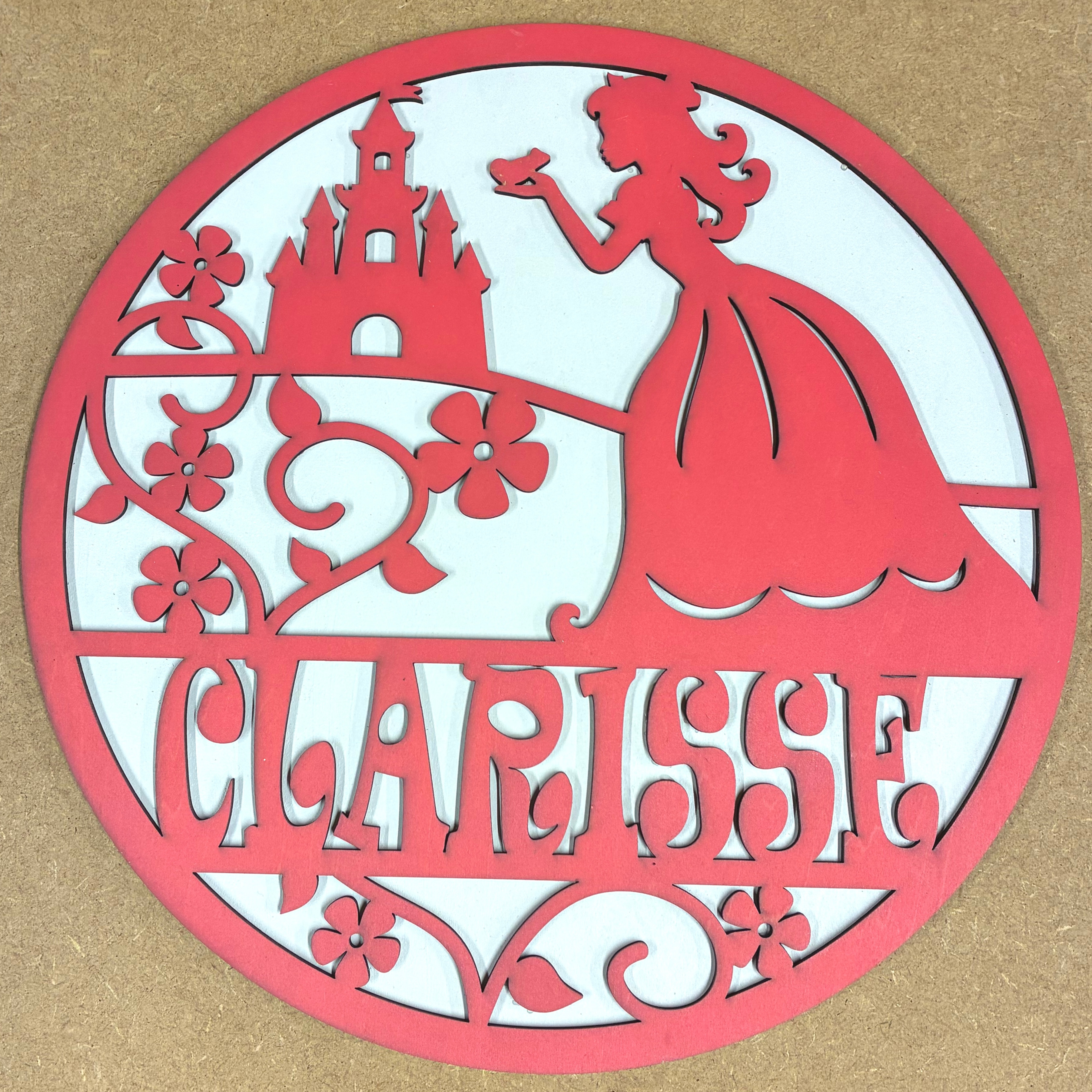 Décoration murale Princesse avec Prénom