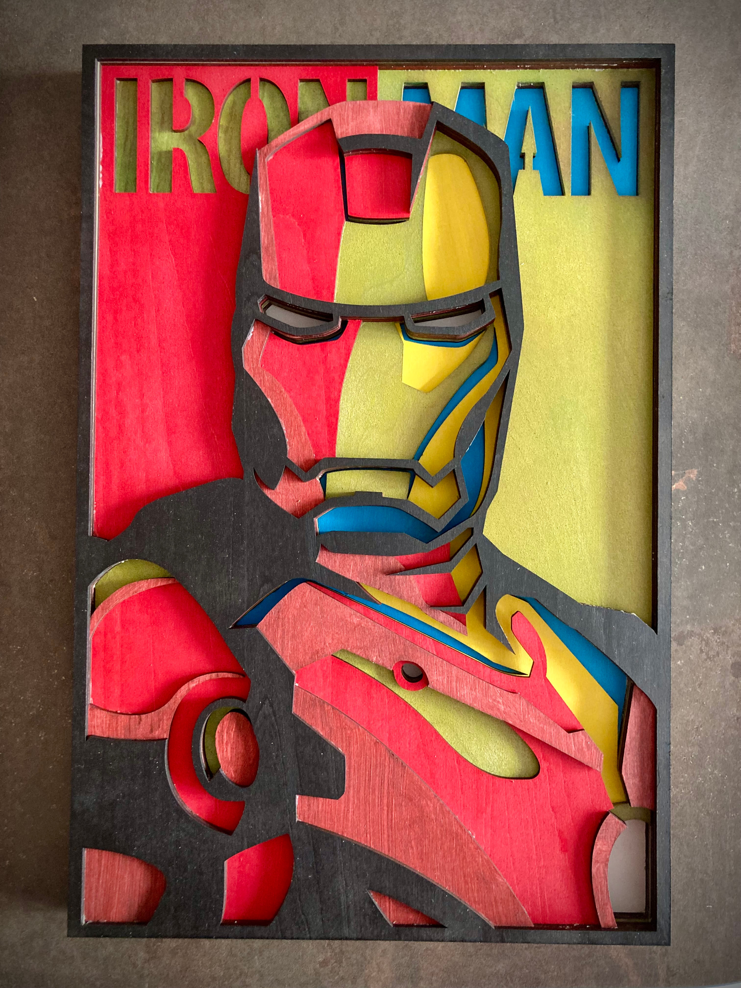 Tableau Iron Man 38cm