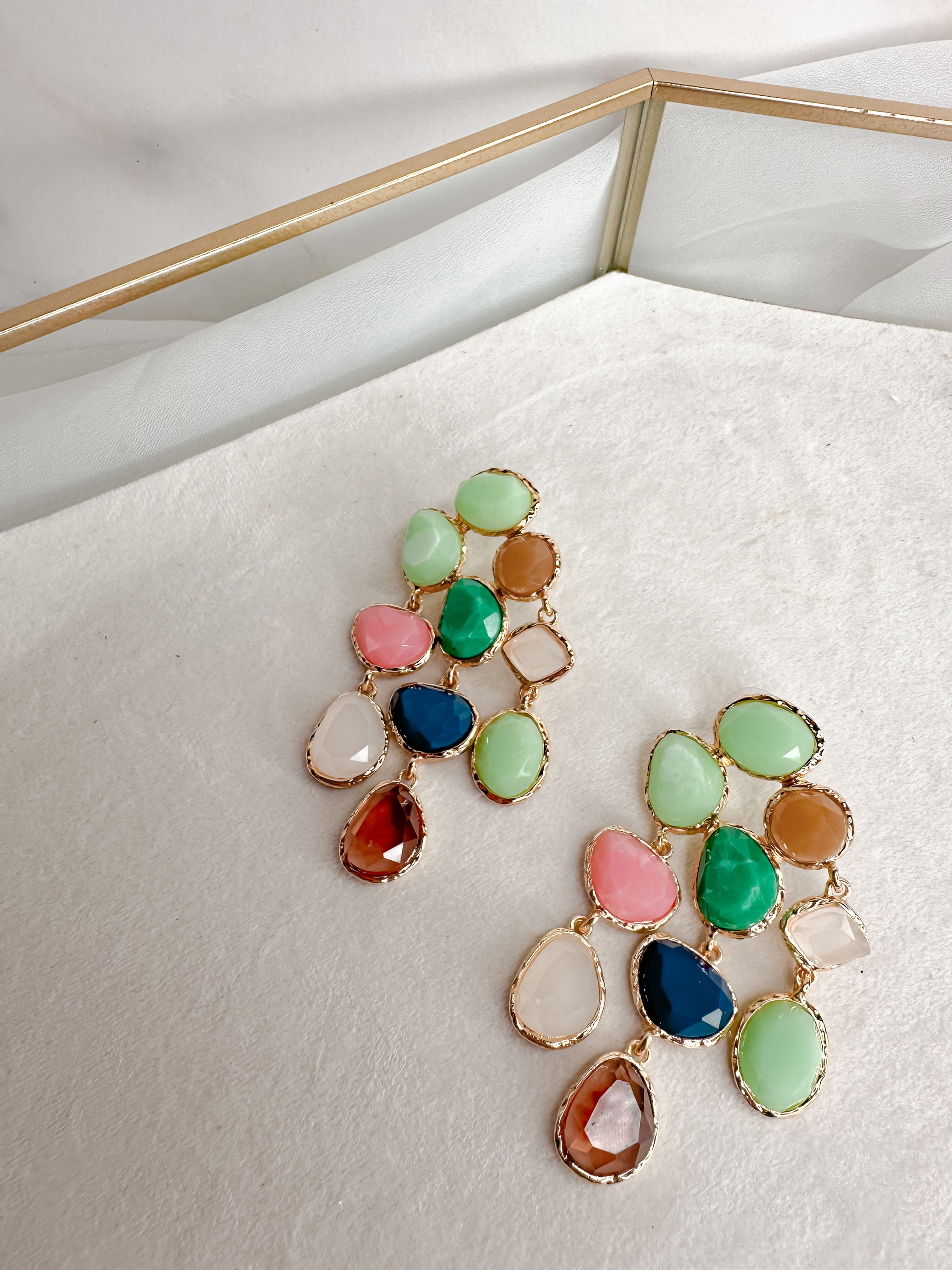 Gemstone Drop Earrings