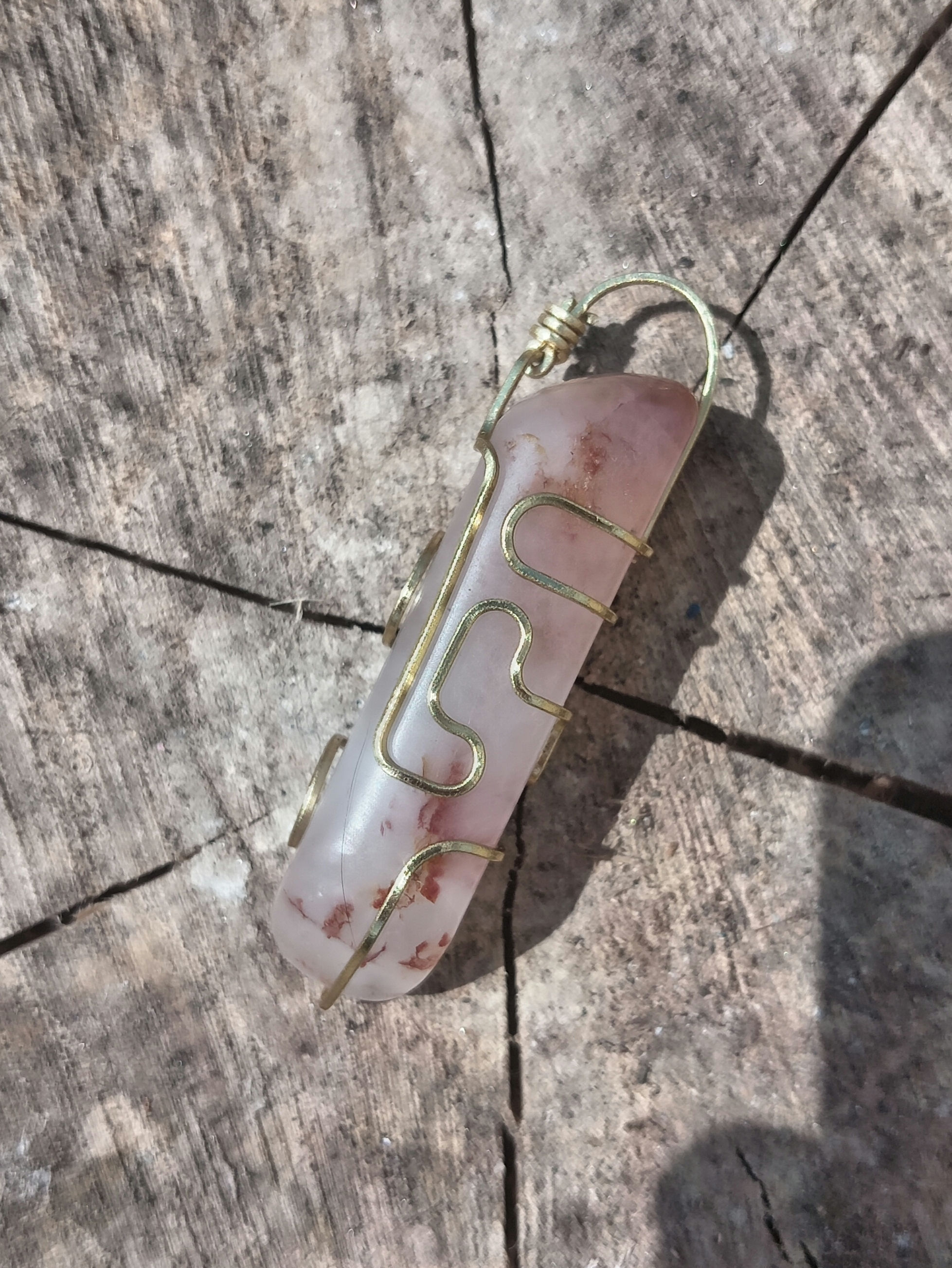 Pollan Bay rose quartz hand wrap