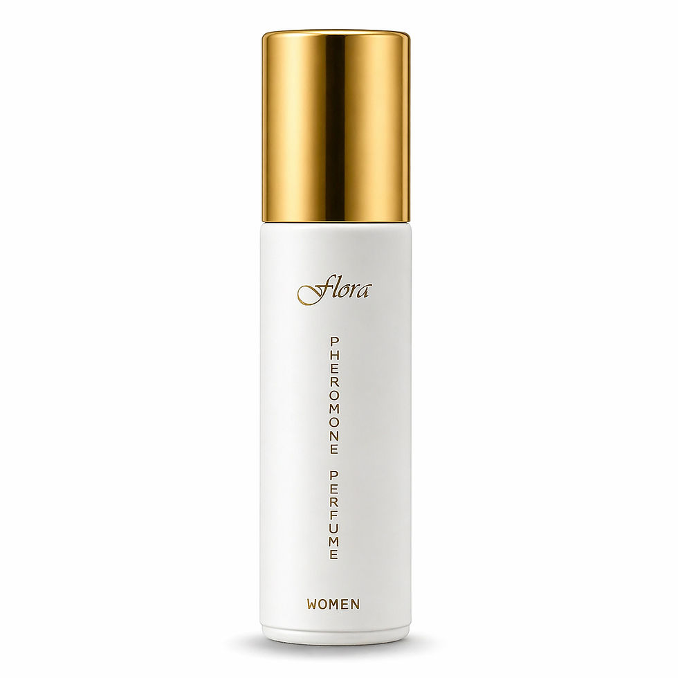 LDM cream bottle with gold cap