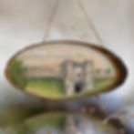 Thumbnail: Carisbrooke Castle Wood Slice Art