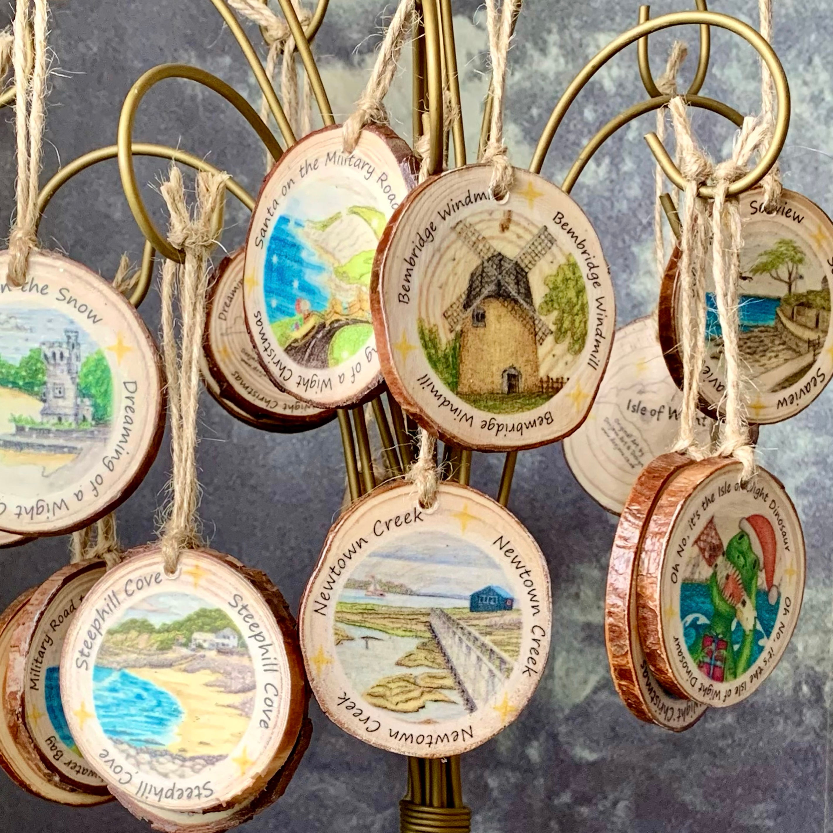 Isle of Wight small wooden Decorations