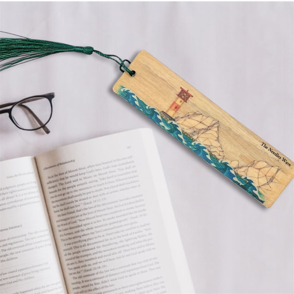 Thumbnail: Isle of Wight wooden bookmark