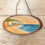 Thumbnail: Original Isle of Wight Wood Slice Art, Yaverland and Culver Down