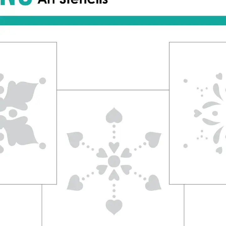 STENCIL - Heartfelt Snowflake Layering Stencil