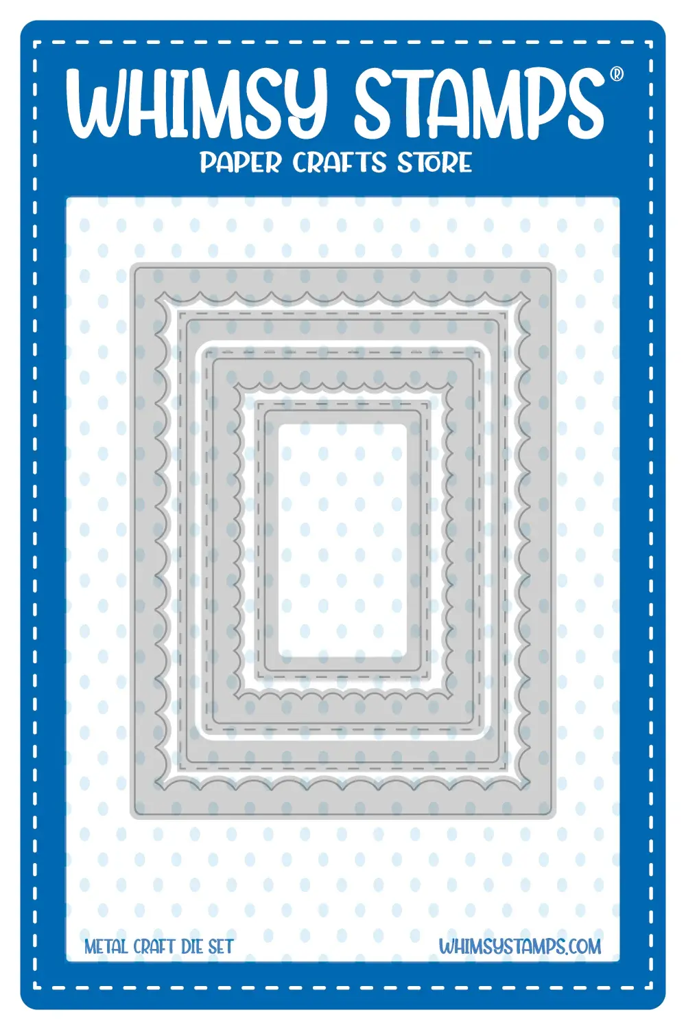 Inverted Scallops Rectangle Die Set