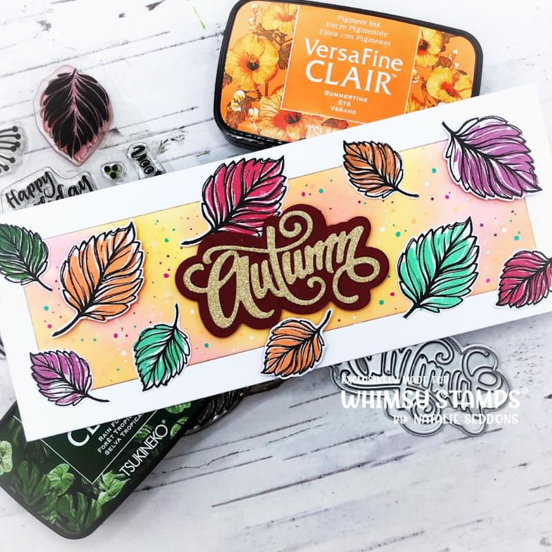 Thumbnail: Autumn Layered Leaves Clear Stamps