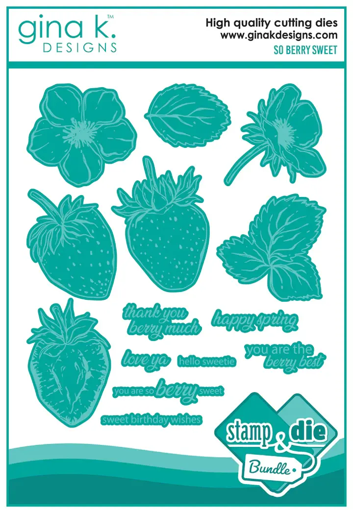 Thumbnail: BUNDLE - So Berry Sweet - Stamps and Dies
