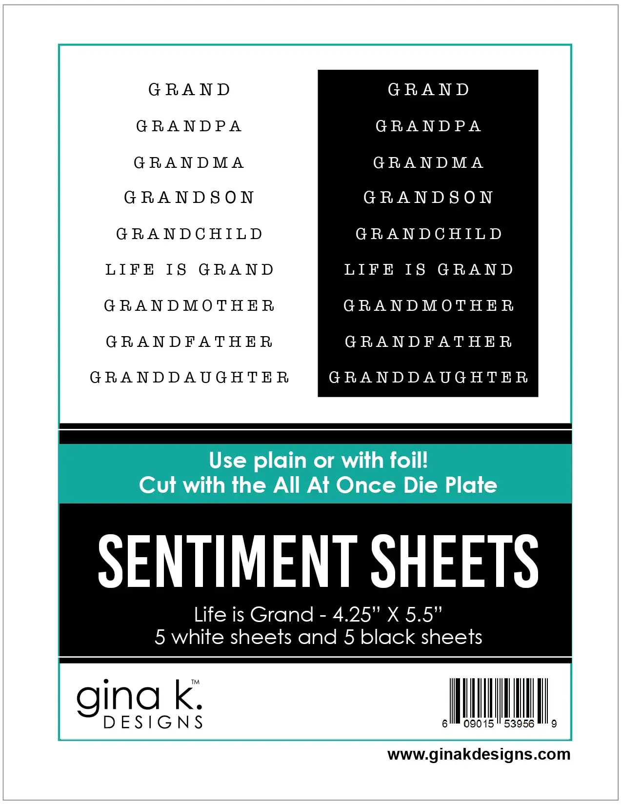 SENTIMENT SHEETS - Life is Grand