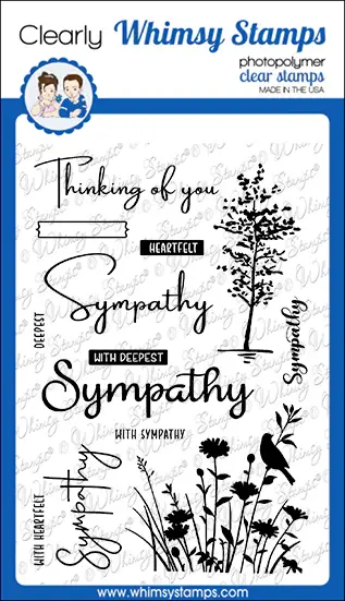 Sympathy Silhouette Clear Stamps