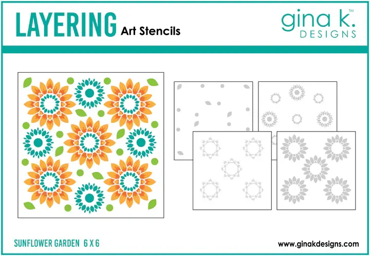STENCIL - Sunflower Garden