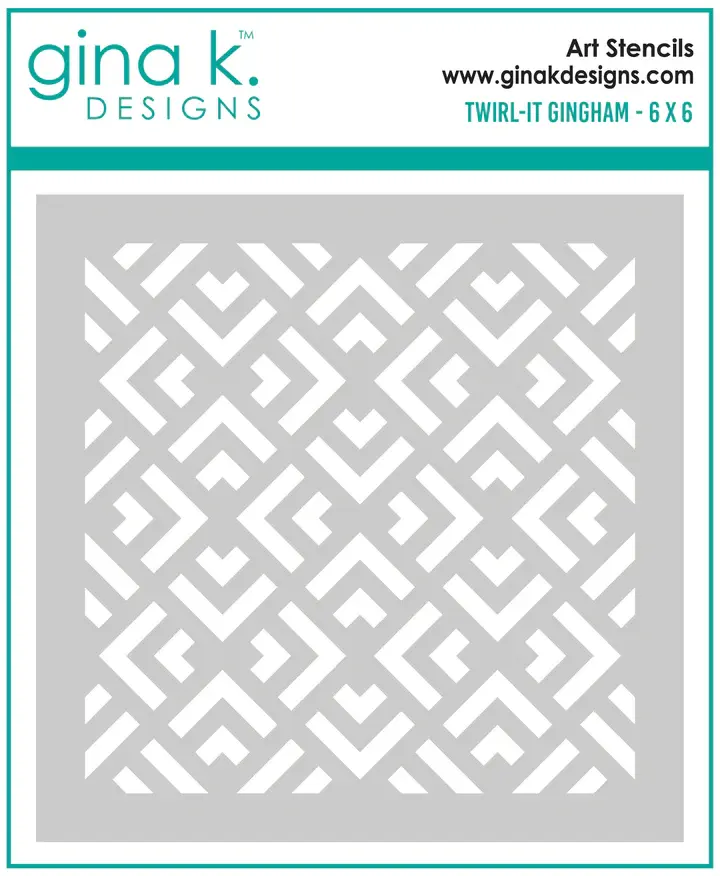 STENCIL - Twirl it Gingham