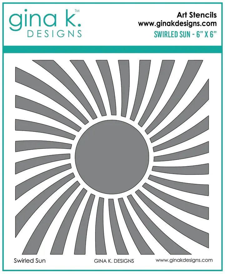 STENCIL - Swirled Sun