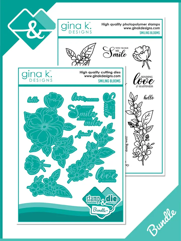 BUNDLE - Smiling Blooms - Stamps and Dies
