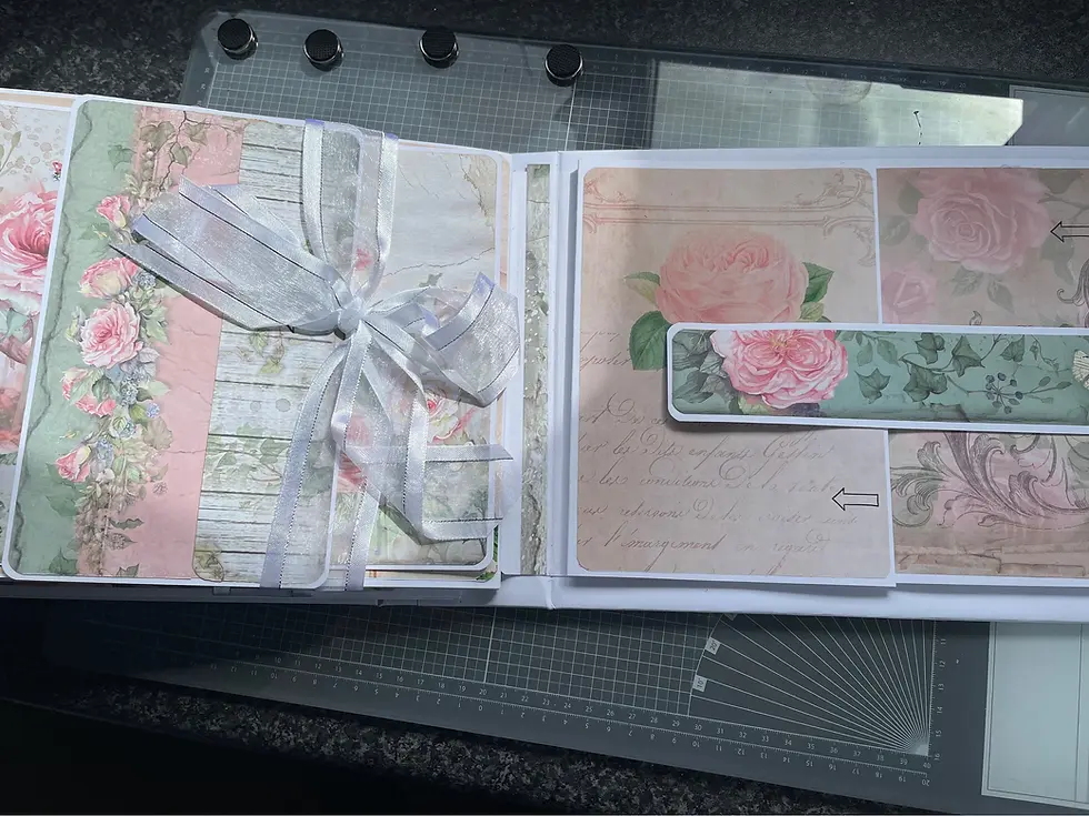 Thumbnail: House of Roses - Handmade large scrapbook/photo album/junk journal