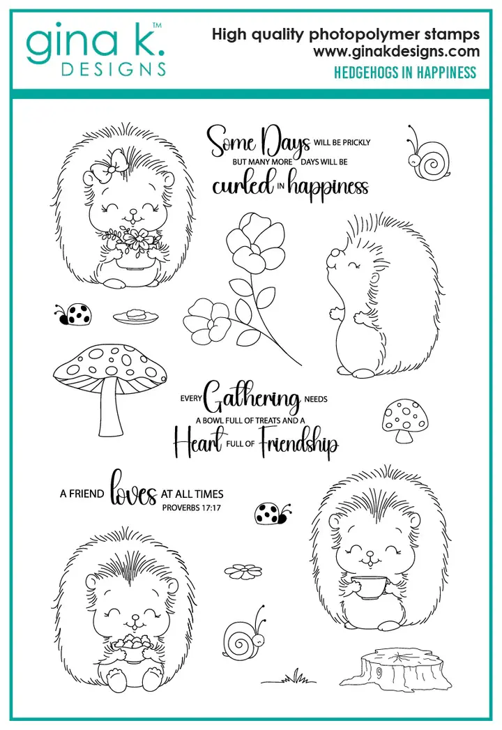 STAMPS - Hedgehogs in Happiness