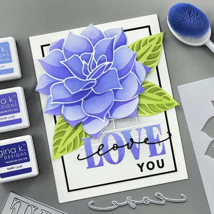 Thumbnail: STENCIL - Layered Peony