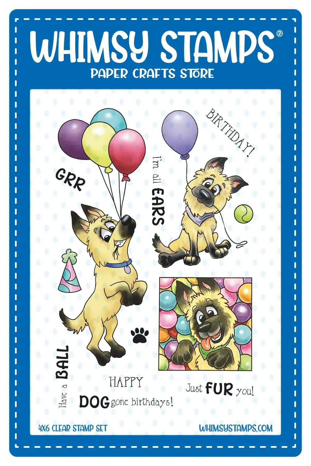 Doggone Birthdays Clear Stamps