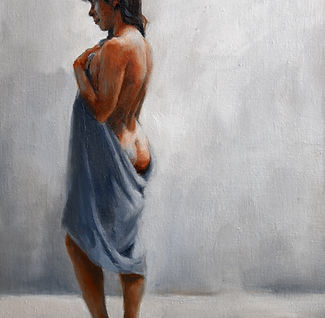 Girl in the Blue Scarf II