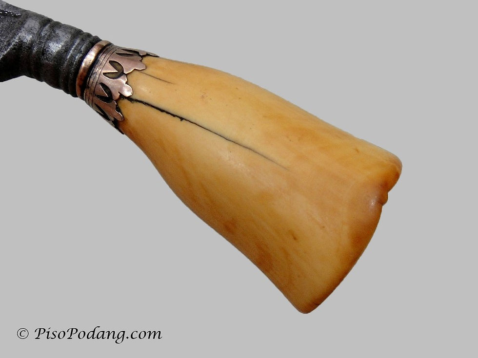 Thumbnail: Sewar Dagger Ivory Hilt Swassa Crown & Silver Mounting