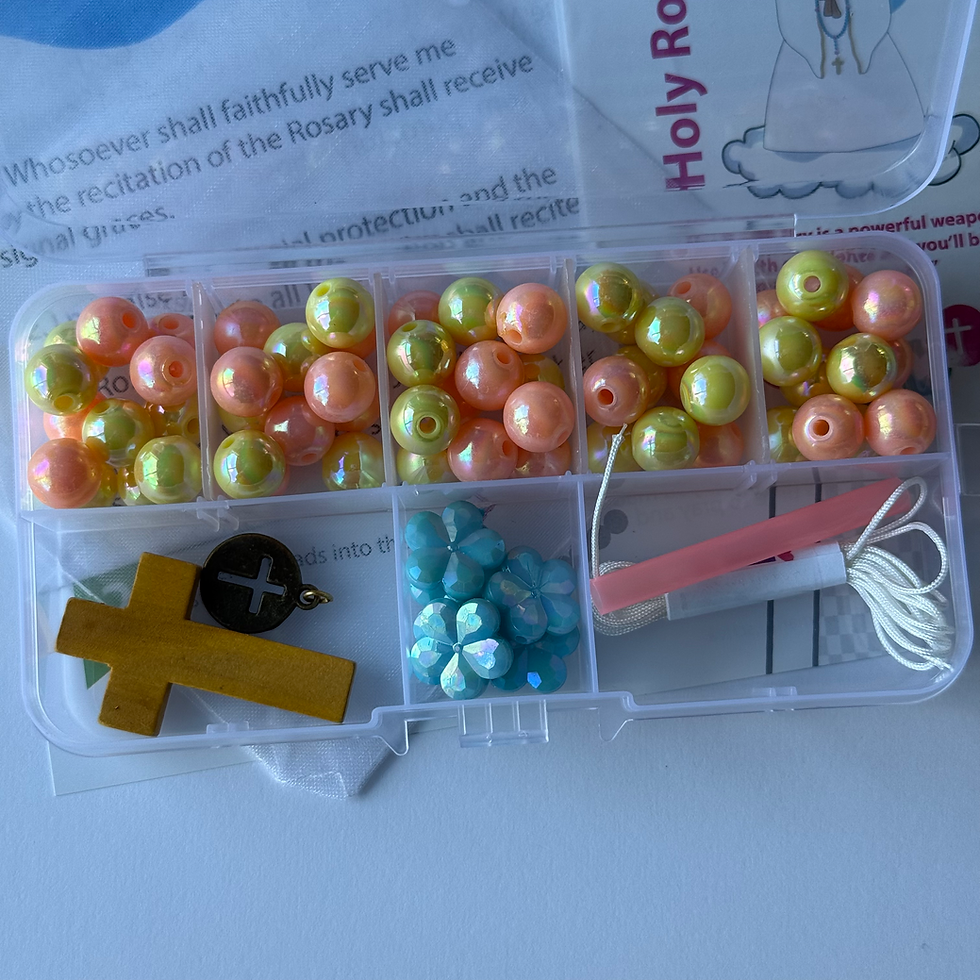Thumbnail: Rosary making kit Flowers