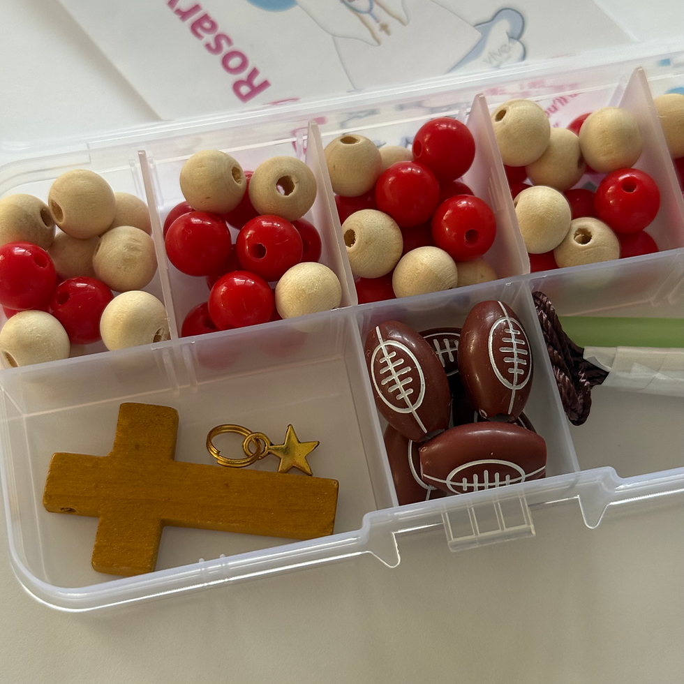 Thumbnail: Football rosary making kit