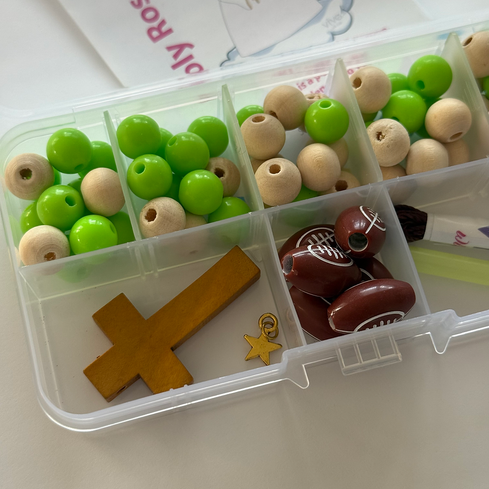 Thumbnail: Football rosary making kit