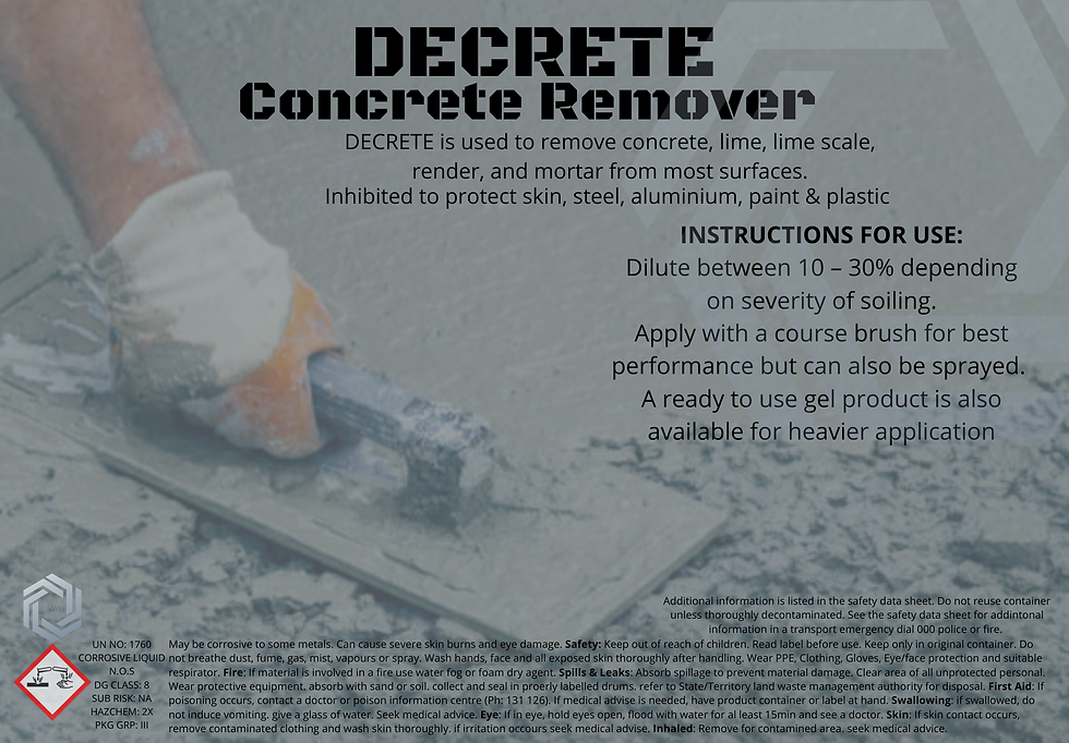 Decrete - Concrete Remover