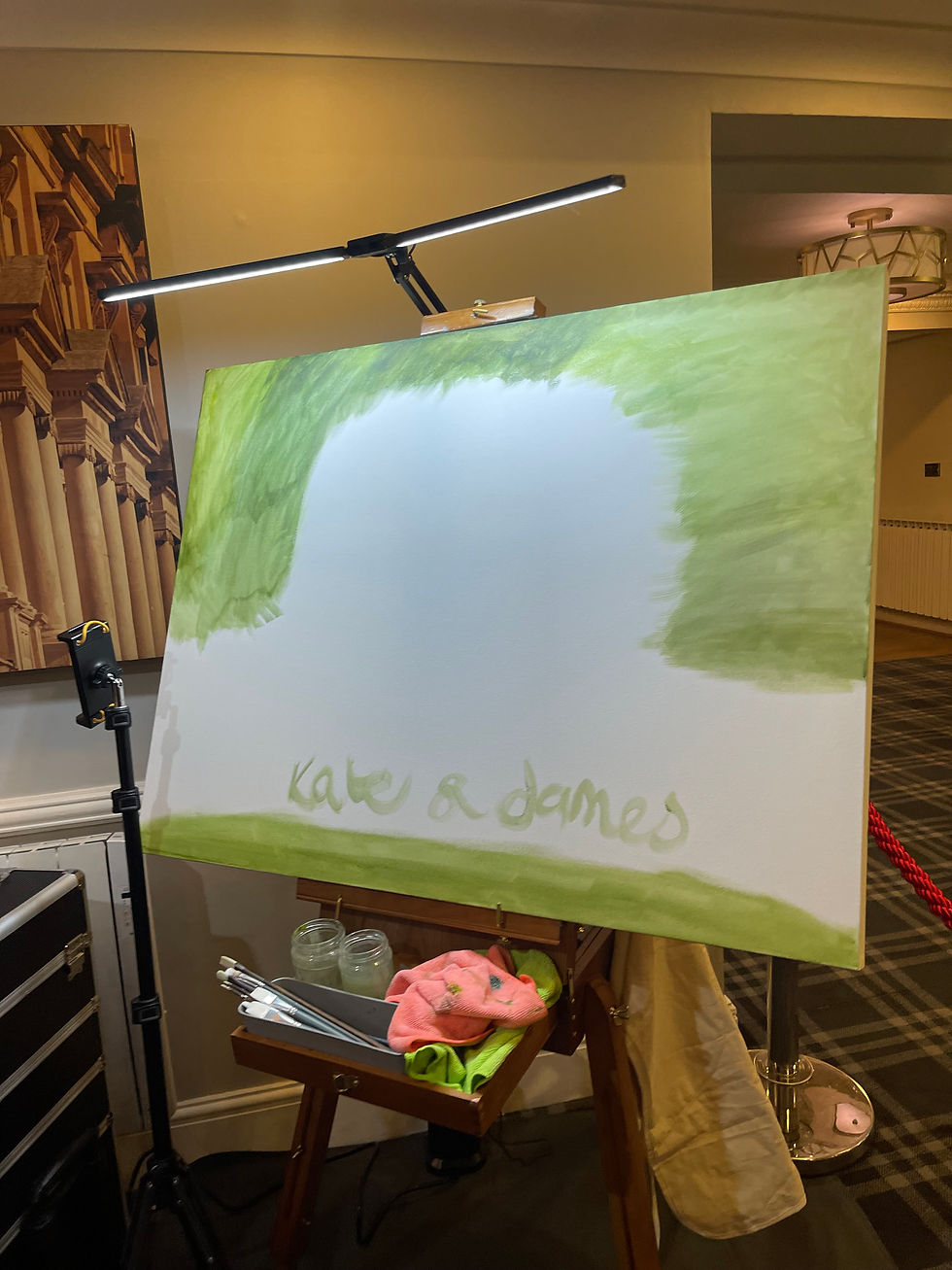 live wedding artist painter uk