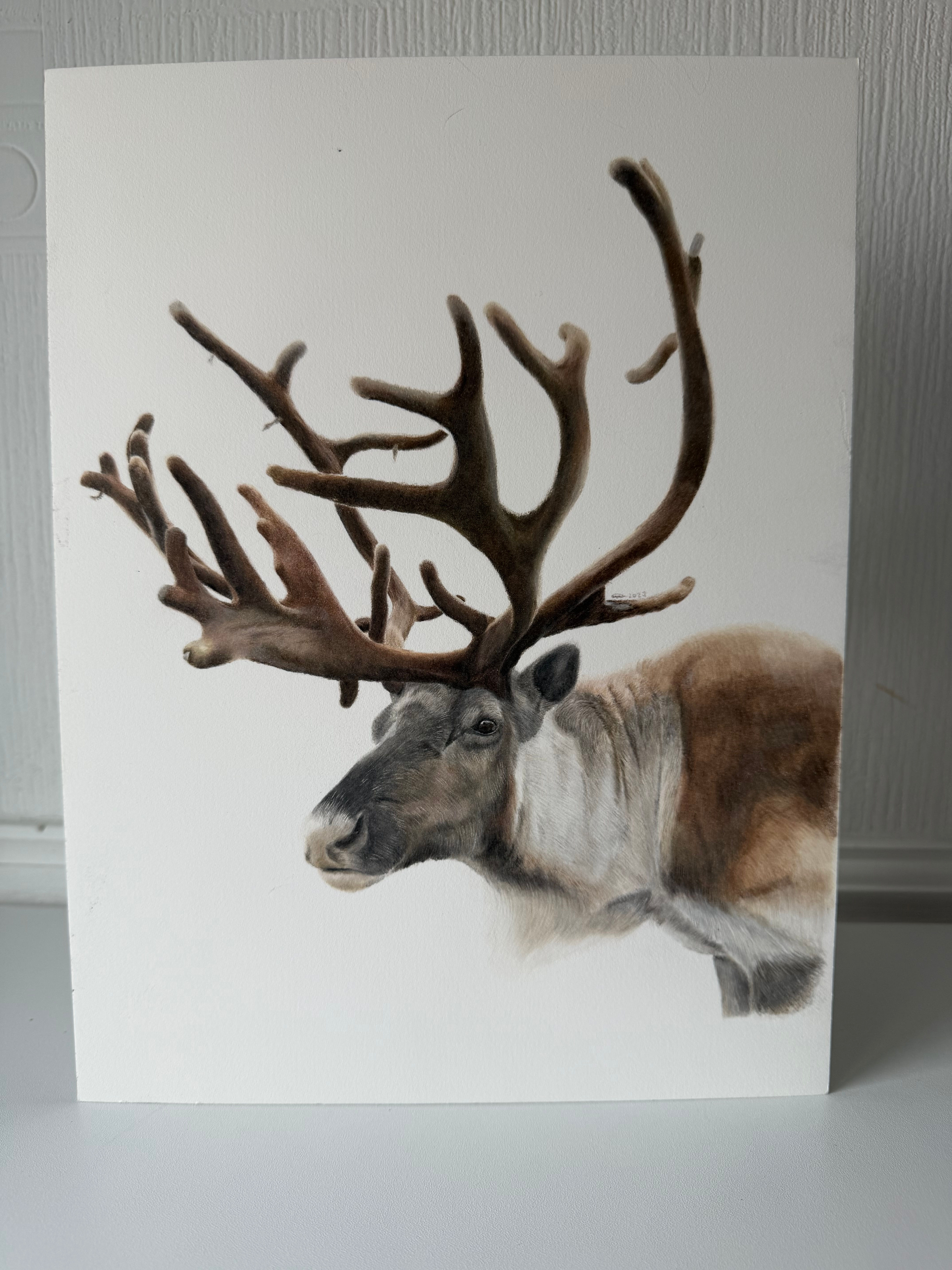 Original Drawing - Ronnie the Reindeer