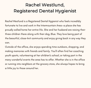 Rachel Westlund, Registered Dental Hygienist