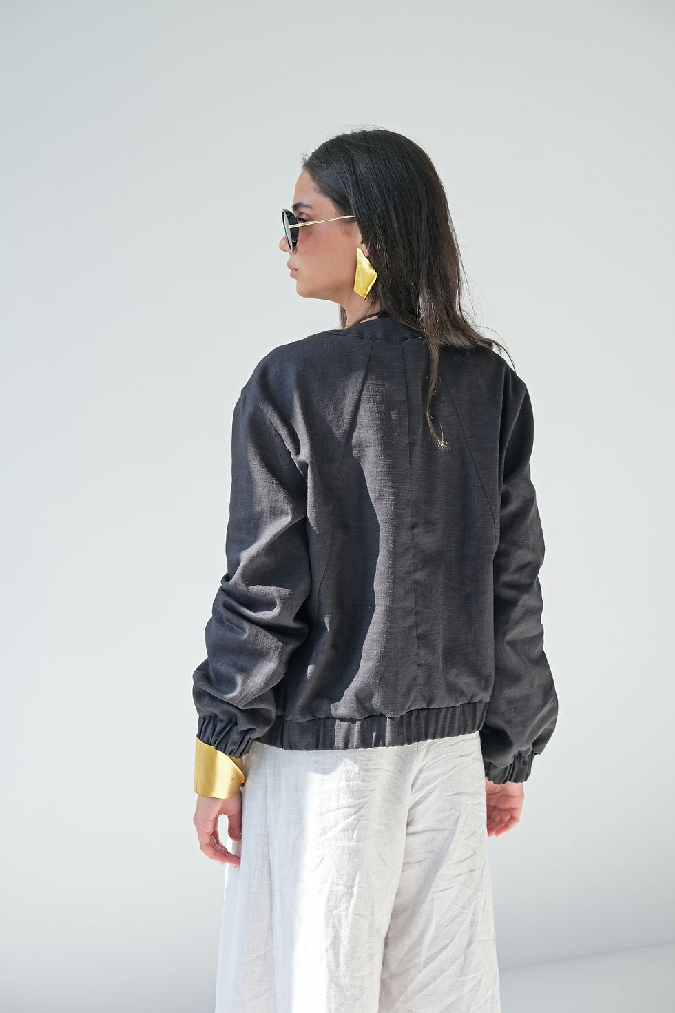 Thumbnail: Linen bomber jacket