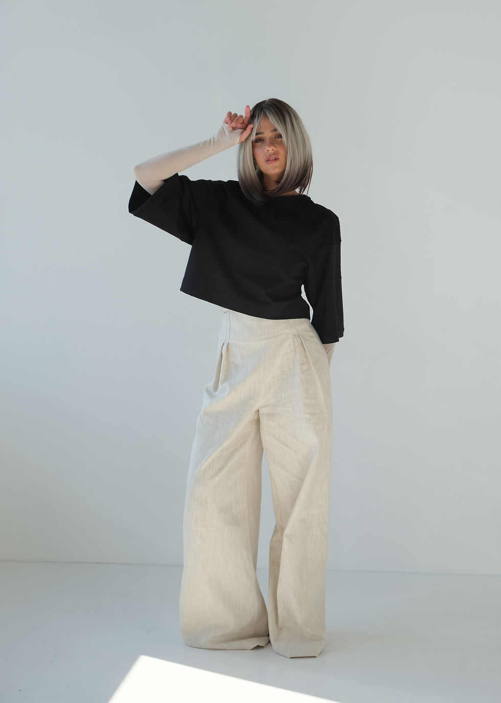 Miniatura: Bluza oversize z dzianiny
