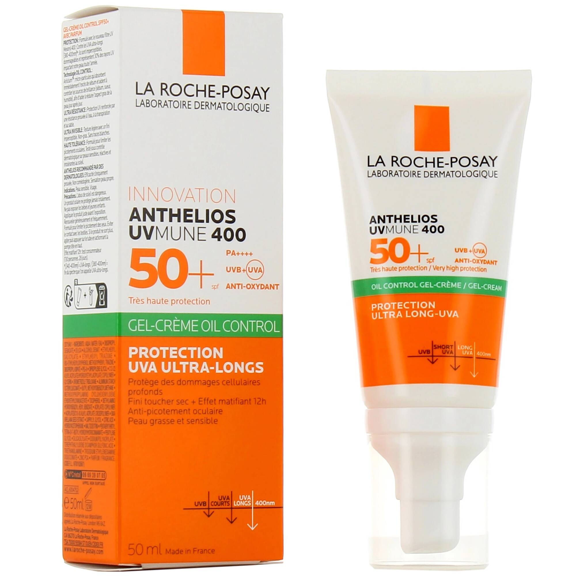 LA ROCHE-POSAY Anthelios UVMune 400 Gel-Crème Oil Control SPF 50+ 50ML