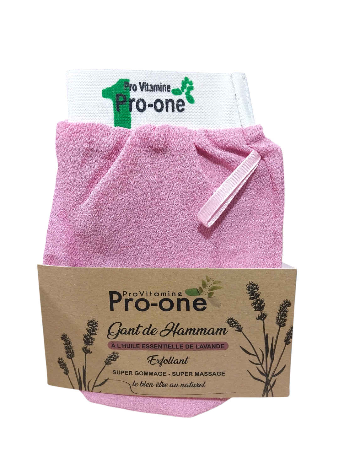 ProVitamine Pro-one Gant de hammam à l'huile essentielle de lavande